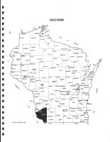 Wisconsin State Map, Grant County 1990